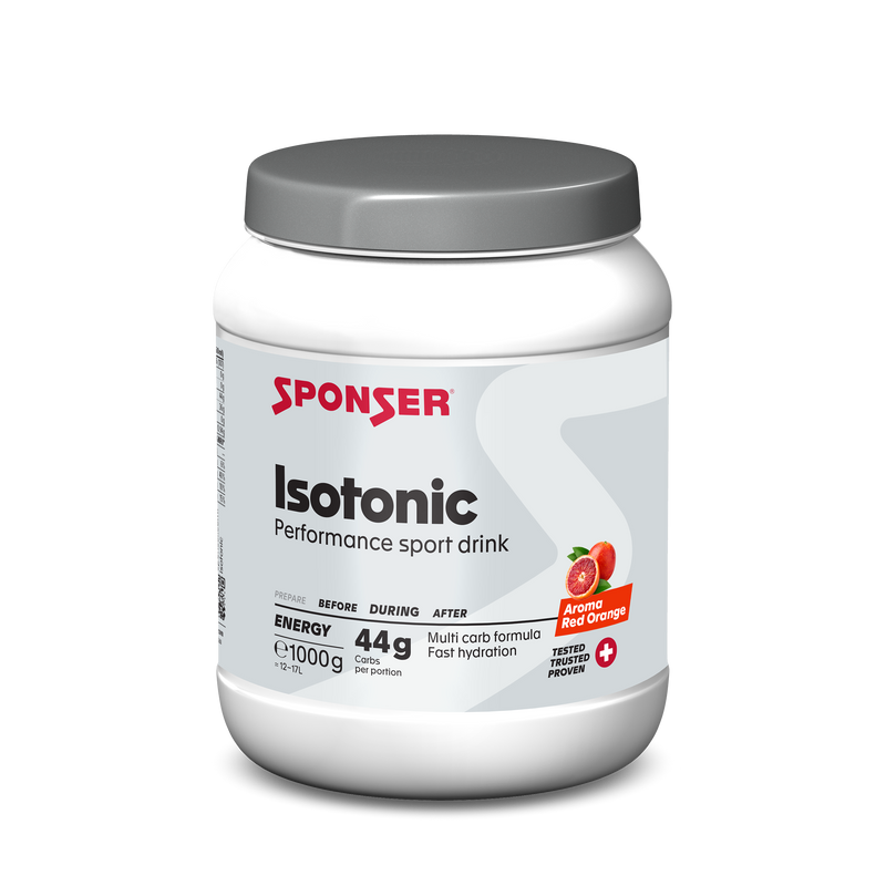 Sponser Isotonic Sport Drink 1000g jar Red Orange